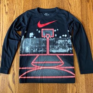 Nike Dri fit basketball graphic long sleeve shirt